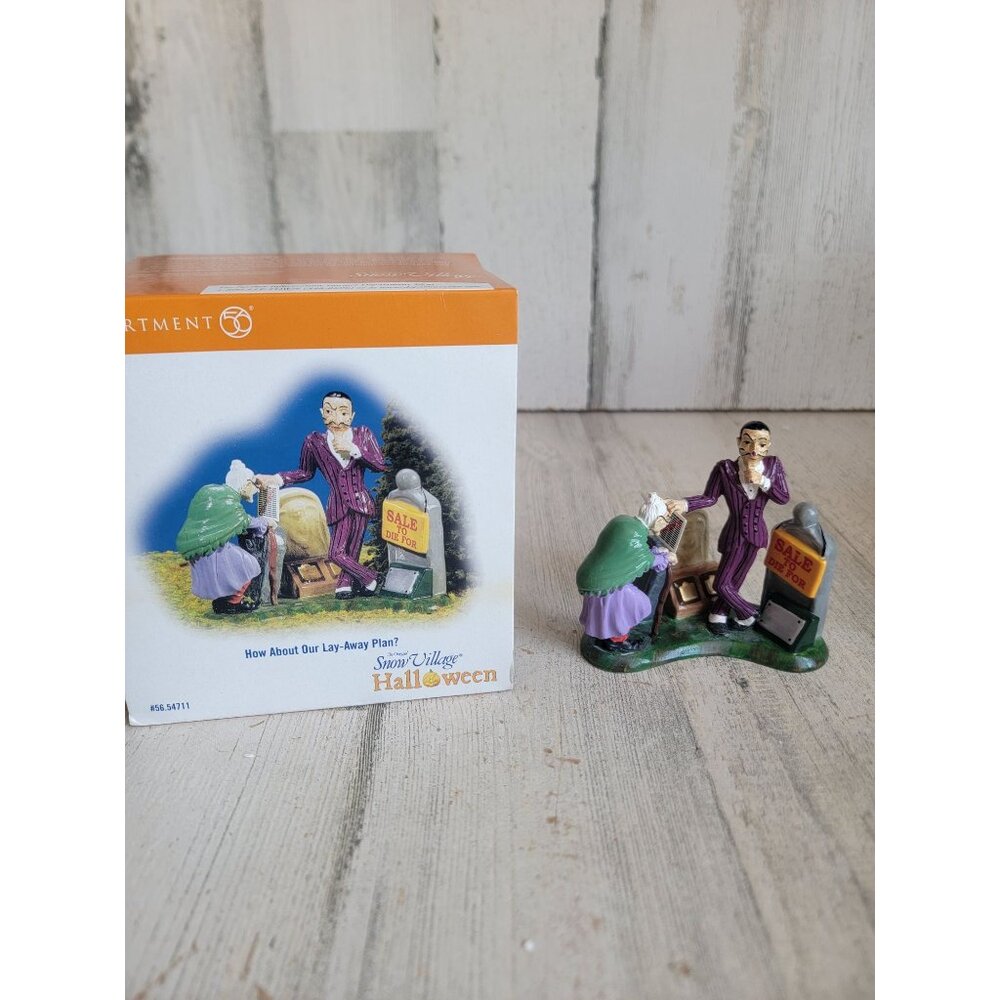 Dept 56 54711 How about our lay-away plan? Halloween snow village accessory
